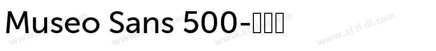 Museo Sans 500字体转换